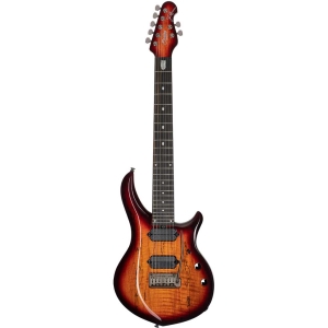Sterling MAJ270XSM BOB by Music Man John Petrucci Dimarzio Pickup Spalted Maple Top 7 String Electric Guitar with Gig Bag