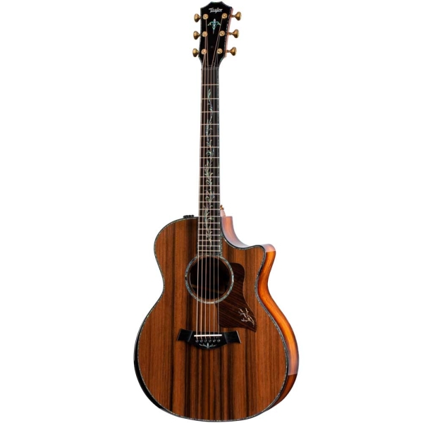 Taylor PS14ce Honduran Rosewood/Sinker Redwood Grand Auditorium Venetian Cutaway Expression System 2 Electronics Electro Acoustic Guitar With Taylor Deluxe Hardshell Brown Case