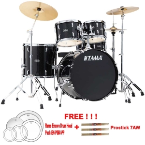 Tama Stagestar SG52KH5C BNS 5 Pcs 22" Drum Kit with 14"Hi-hat 16"Crash Cymbals Throne Extra Drum Heads Drum Sticks & Hardware