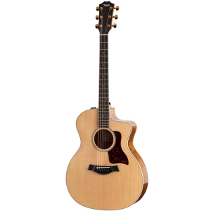 Taylor 214ce-k DLX Nat Sitka Spruce Top Expression System 2 Electro Acoustic Guitar with Deluxe Hardshell Brown Case