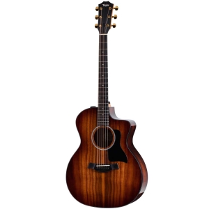 Taylor 224ce-k DLX Hawaiian Koa Top Expression System 2 Electro Acoustic Guitar with Deluxe Hardshell Brown Case