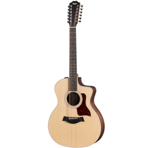 Taylor 254ce-Nat Sitka Spruce Top 12 string Expression System 2 Electro Acoustic Guitar with Gig bag Case