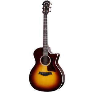 Taylor 414ce-R Tobacco Sunburst Top Sitka Spruce Top V-Class Expression System 2 Electro Acoustic Guitar with Deluxe Hardshell Brown Case