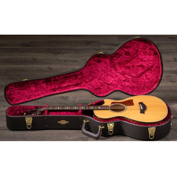 Taylor 612ce 12-Fret Sitka Spruce Top V-Class Expression System 2 Electro Acoustic Guitar with Deluxe Hardshell Brown Case