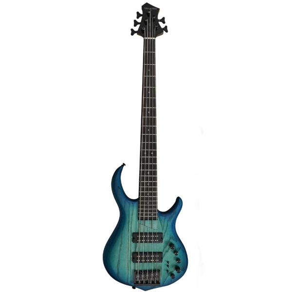 Sire Marcus Miller M5 Swamp Ash TBL Transparent Blue 5 String 2nd Gen Bass Guitar with Gig Bag