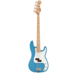 Fender Squier Sonic Precision Bass Maple 4 String Bass Guitar with Gig Bag California Blue 0373902526