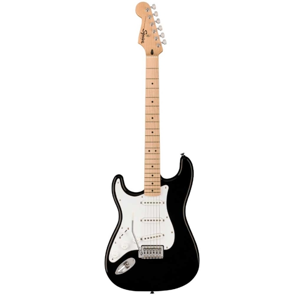 Fender Squier Sonic Stratocaster Maple SSS Left Handed Electric Guitar with Gig Bag Black 0373162506