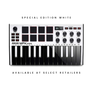 Akai Professional MPK Mini MK III White 25-key Keyboard Controller MPKMINI3WHITE