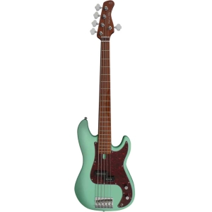 Sire Marcus Miller P5 Alder MGR Mild Green 5 String 2nd Gen Bass Guitar with Gig Bag