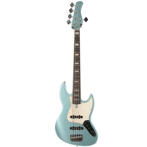Sire Marcus Miller V7 Alder Lake Placid Blue 5 String 2nd Gen Bass Guitar with Gig Bag