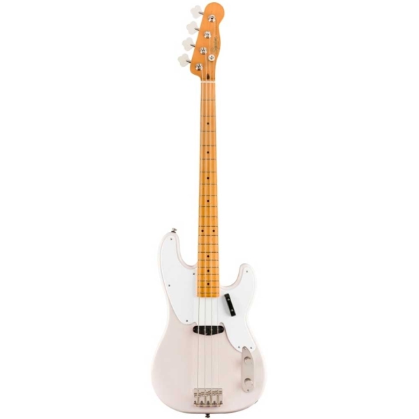 Fender Squier Classic Vibe 50s Precision Bass Maple Fingerboard 4 String Bass Guitar with Gig Bag White Blonde 0374500501