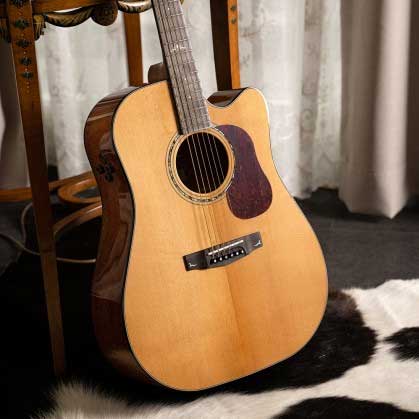 Solid Sitka Spruce & Solid Mahogany Wood Combination