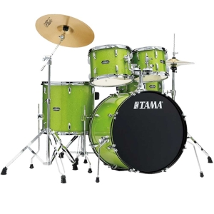 Tama Stagestar SG52KH5C LGS 5 Pcs 22" Drum Kit with 14"Hi-hat 16"Crash Pluto Cymbals Throne and Hardware