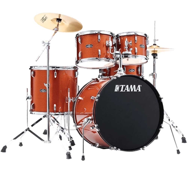 Tama Stagestar SG52KH5C SCP 5 Pcs 22" Drum Kit with 14"Hi-hat 16"Crash Pluto Cymbals Throne and Hardware