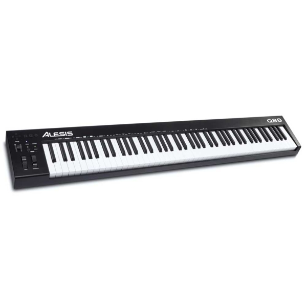 Alesis Q88 MKII 88-key USB MIDI Keyboard Controller with Two Wheels