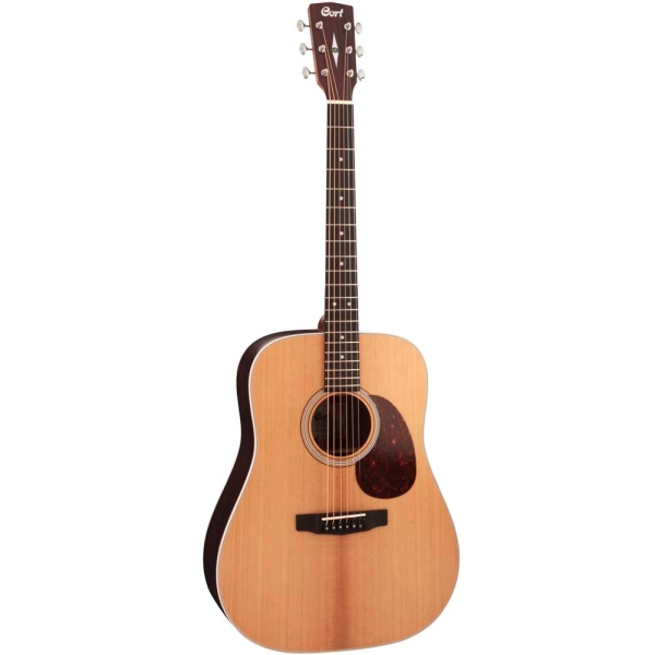 Cort Earth200ATV SG Dreadnought Body Ebony Fingerboard Solid Sitka Spruce Top Acoustic Guitar with Gig Bag