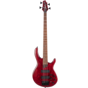 Cort B4 Element OPBR Open Pore Burgundy Red Artisan Series Bass Guitar 4 Strings with Gig Bag