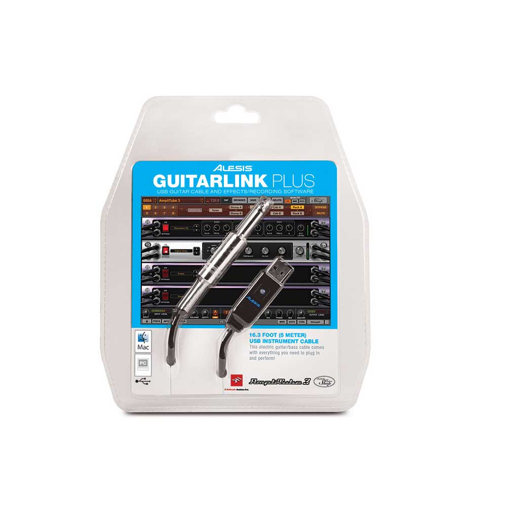 Alesis Guitarlink Plus USB Guitar Cable GUITARLINKPLUS Musicians Cart