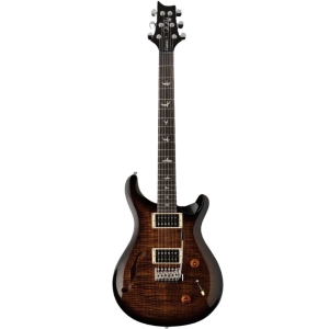 PRS Se Custom 22 Semi Hollow Body CU22BG Black Gold Sunburst Rosewood Fingerboard Electric Guitar 6 String with Gig Bag 111436BG