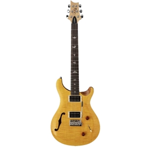 PRS Se Custom 22 Semi Hollow Body CU22SY Santana Yellow Rosewood Fingerboard Electric Guitar 6 String with Gig Bag 111436SY