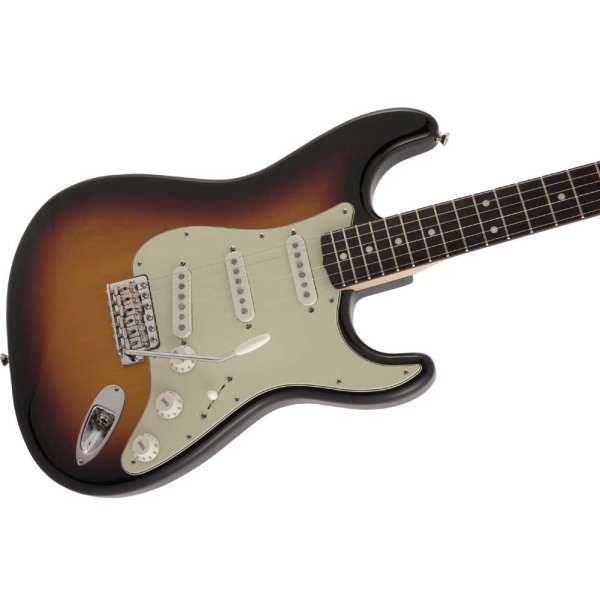 Fender Japanese Traditional 60s Stratocaster Rosewood Fingerboard SSS Electric Guitar with Gig Bag 3-Color Sunburst 5361200300