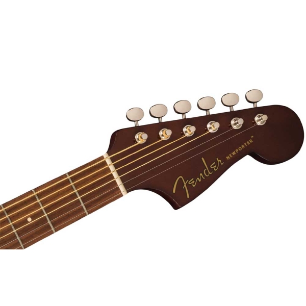 Fender Newporter Player Natural Auditorium Cutaway Body Walnut Fingerboard Electro Acoustic Guitar 0970743521