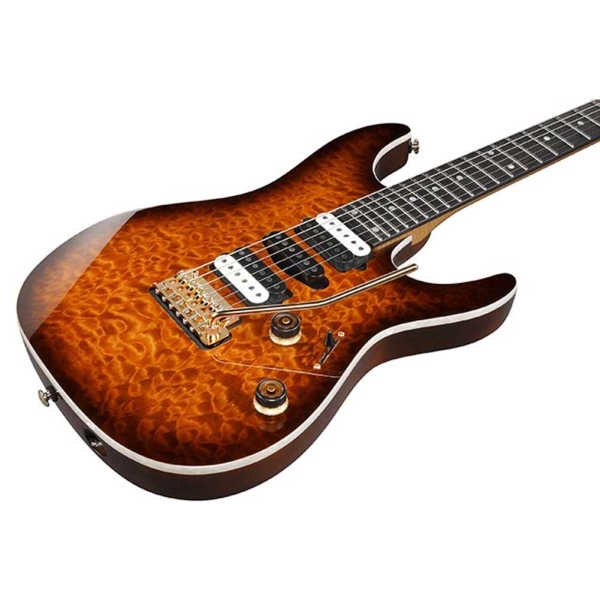 Ibanez AZ47P1QM DEB AZ Premium Series Electric Guitar 6 String with Gig Bag