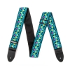 Jim Dunlop JH14 Jimi Hendrix Live in Maui Blue Diamonds Designer Guitar Strap Jim Dunlop JH14 Jimi Hendrix Live in Maui Blue Diamonds Designer Guitar Strap