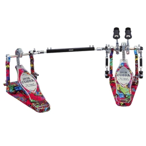 Tama HP900PWMPR 50TH Ltd Iron Cobra 900 Psychedelic Rainbow Series Twin Bass Drum Pedal