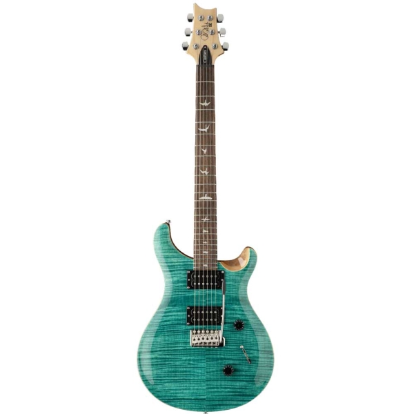 PRS SE Custom 24 CU44TU Turquoise Rosewood Fingerboard Electric Guitar 6 String with Gig Bag 107993TU