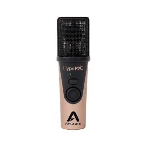 Apogee HypeMic Cardioid USB Podcasting Microphone With Analog Compressor for Capturing Vocals Instruments Streaming Podcasting and Gaming