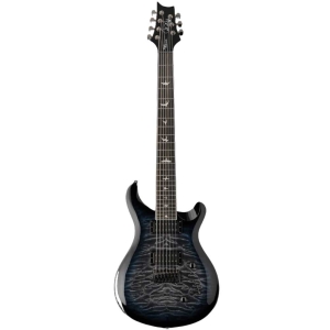 PRS SE Mark Holcomb MH77Q Holcomb Blue Burst Signature Series Ebony Fingerboard Electric Guitar 7 String with Gig Bag 111858HL