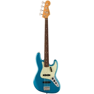 Fender Vintera II 60s Jazz Bass Rosewood Fingerboard SS 4 String Bass Guitar with Deluxe Gig Bag Lake Placid Blue 0149230302