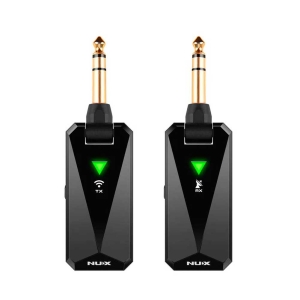NUX B-5RC Wireless Guitar System connection for All Types of Guitar with Active or Passive Pickup Auto Match Mute Function and Charging Case included