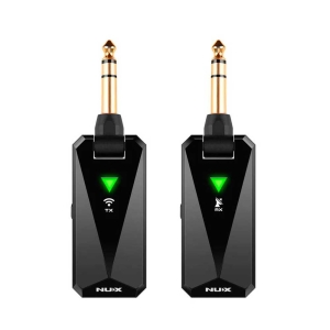 NUX B-5RC Wireless Guitar System connection for All Types of Guitar with Active or Passive Pickup Auto Match Mute Function and Charging Case included