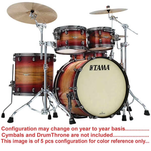 Tama Starclassic Maple ME42TZBSL RWB 6 Pcs Shell Pack Drumkit ME42TZBSL+MEF1414BL + MES1455BL-RWB