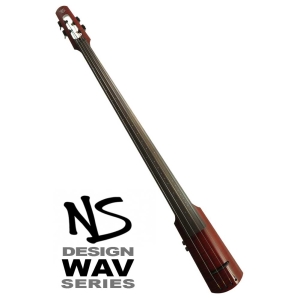 NS Design WAV Amberburst Electric Upright Double Bass 4 String Bass Guitar NS WAV4-DB- AB-INT