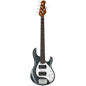 Sterling RAY35HH-CFR-R2 Charcoal Frost by Music Man Stingray 5 String Bass Guitar