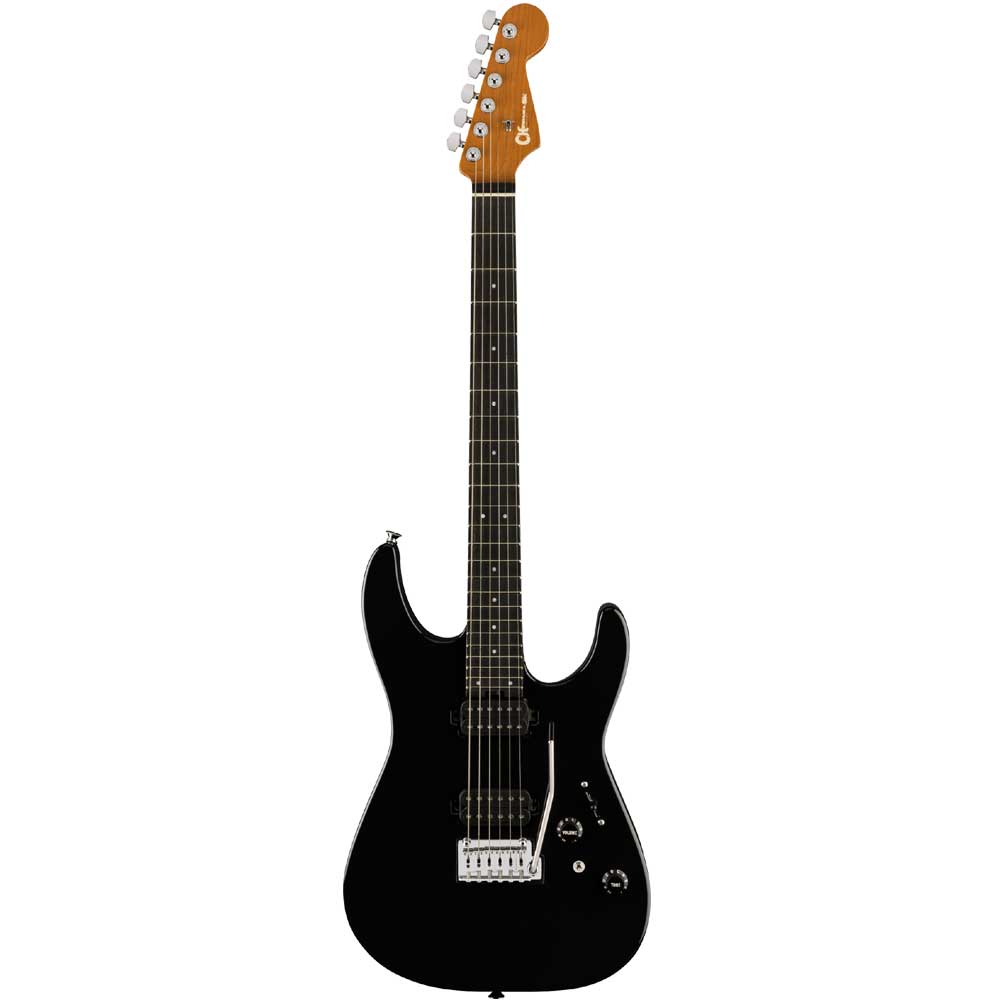 Charvel Pro-Mod DK24 HH 2PT EB Caramelized Maple Fingerboard Electric Guitar Gloss Black 2962411303