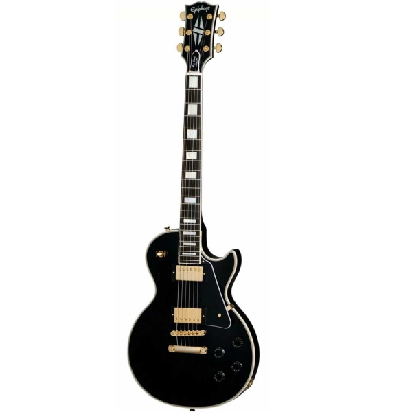 Epiphone Les Paul Custom Ebony Fingerboard Electric guitar with Hardcase Ebony ECLPCEBGH1