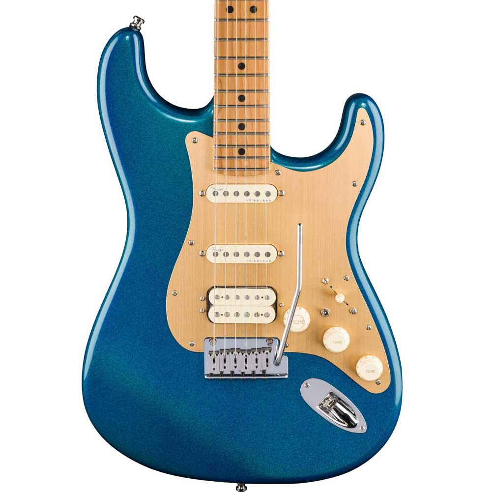 Fender American Ultra II Stratocaster Maple Fingerboard HSS Limited Edition Noiseless Pickups with Deluxe Molded Hardshell Case Aurora 0119151716