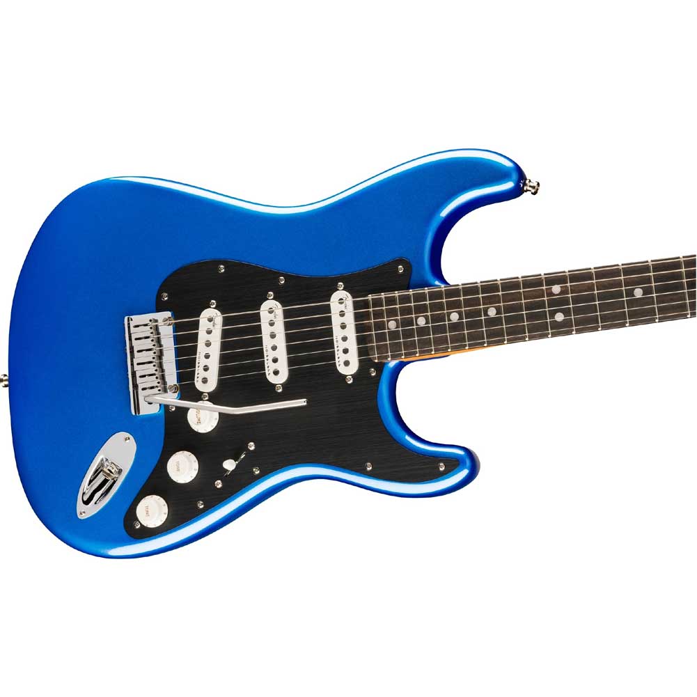 Fender American Ultra II Stratocaster Ebony Fingerboard SSS Noiseless Pickups with Deluxe Molded Hardshell Case Noble Blue 0119141776