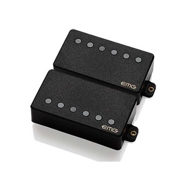 EMG 57/66 TW Dual Mode Neck and Bridge Pickup Set Long Shaft Black