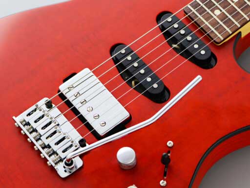 Smooth and stable two-pivot FGN tremolo bridge.