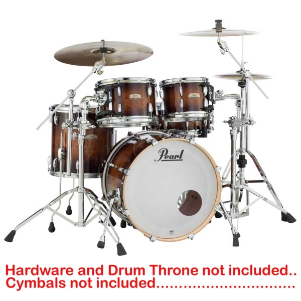 Pearl Session Studio Select Gloss Barnwood Brown STS924XSP/C (314) 4-Piece Shell Pack with Snare 14inch X 5.5inch STS1455S/C (314) Snare 5 pcs shell pack
