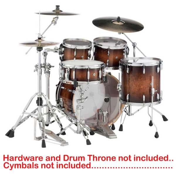 Pearl Session Studio Select Gloss Barnwood Brown STS924XSP/C (314) 4-Piece Shell Pack with Snare 14inch X 5.5inch STS1455S/C (314) Snare 5 pcs shell pack