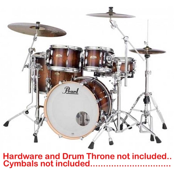 Pearl Session Studio Select Gloss Barnwood Brown STS924XSP/C (314) 4-Piece Shell Pack with Snare 14inch X 5.5inch STS1455S/C (314) Snare 5 pcs shell pack