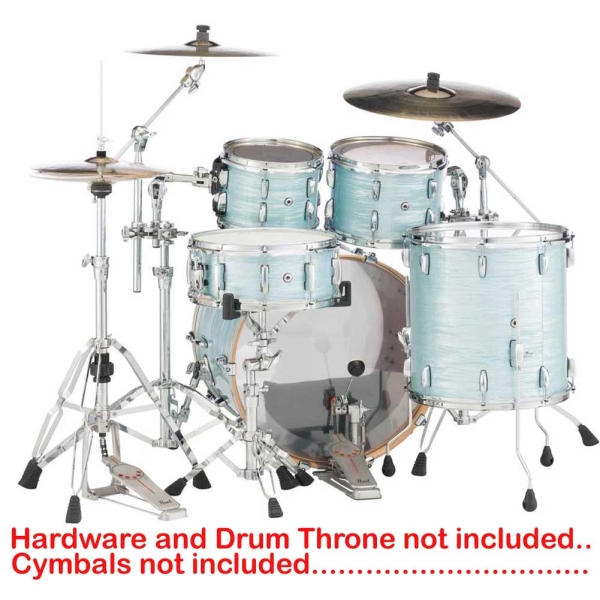 Pearl Session Studio Select Gloss Ice Blue Oyster STS924XSP/C (414) 4-Piece Shell Pack with Snare 14inch X 5.5inch STS1455S/C (414) Snare 5 pcs shell pack