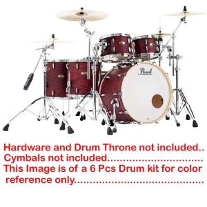 Pearl Session Studio Select Gloss Scarlet Ash STS924XSP/C (847) 4-Piece Shell Pack with Snare 14inch X 5.5inch STS1455S/C (847) Snare 5 pcs shell pack