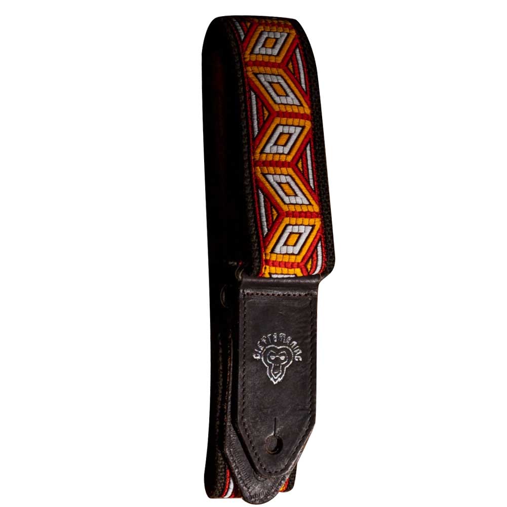 MC 101 100 % cotton/poly blend Jacquard Strap for Stringed Musical Instrument Adjustable 33 inches to 56 inches in length